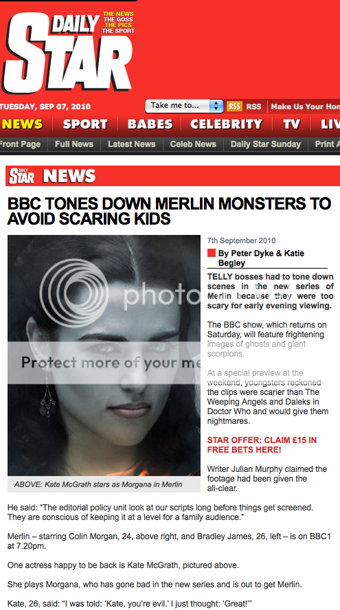 [Saison #3] BBC tones down Merlin monsters to avoid scaring kids - Daily Star DailyStar|BBCtonesdownMerlinmonsters